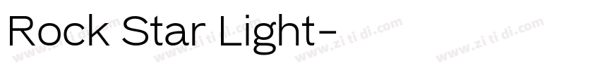 Rock Star Light字体转换